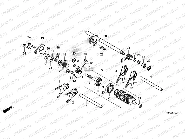 E-19-1 GEARSHIFT DRUM