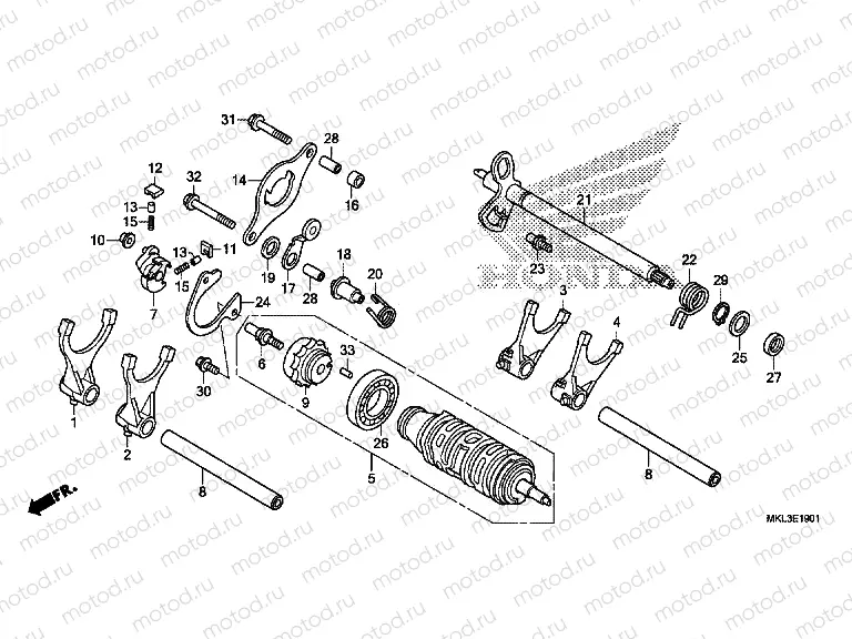 E-19-1 GEARSHIFT DRUM