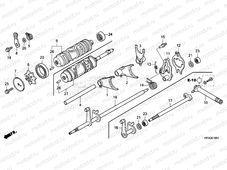 E-19-1 GEARSHIFT FORK