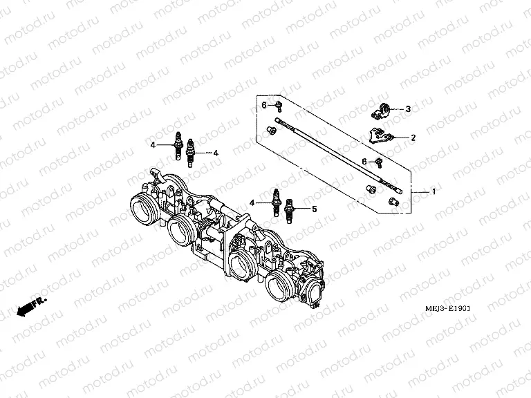 E-19-1 THROTTLE HOUSING (PARTS)