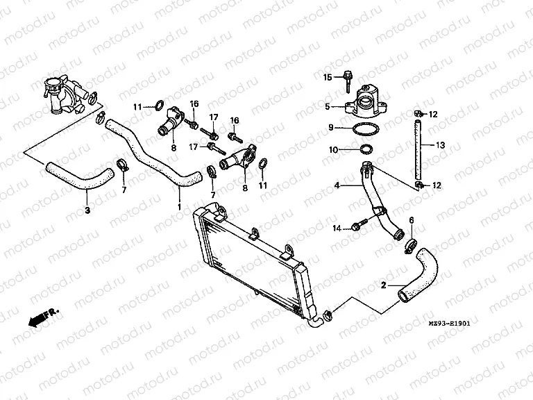 E-19-1 WATER PUMP (ST1100PT)