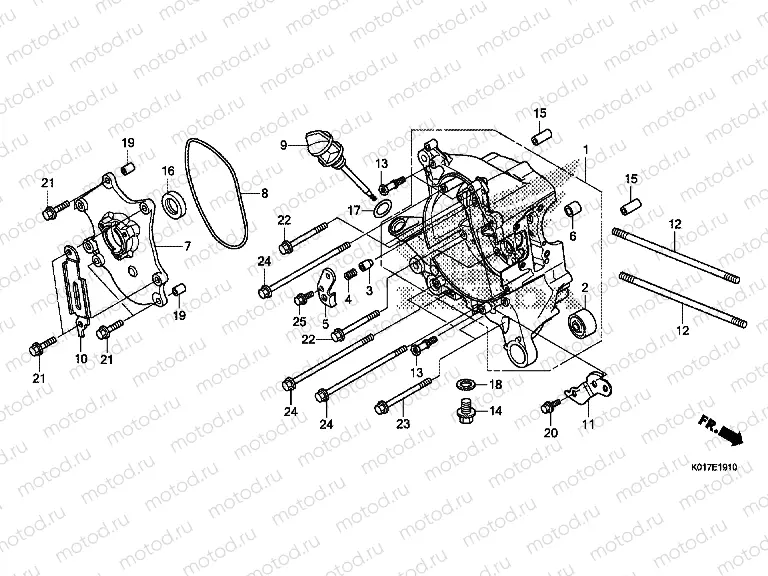 E-19-10 RIGHT CRANKSHAFT