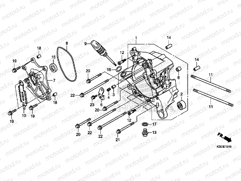 E-19-10 RIGHT CRANKSHAFT