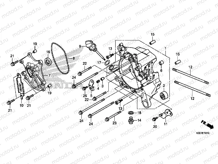 E-19-10 RIGHT CRANKSHAFT