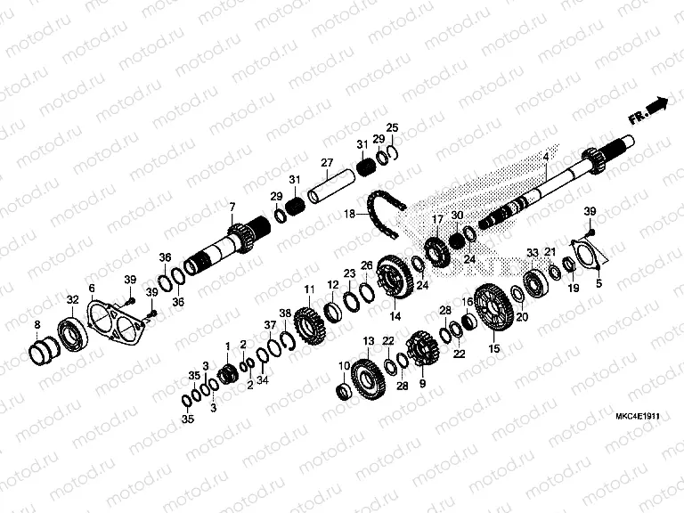 E-19-11 TRANSMISSION (MAINSHAFT) (DCT)