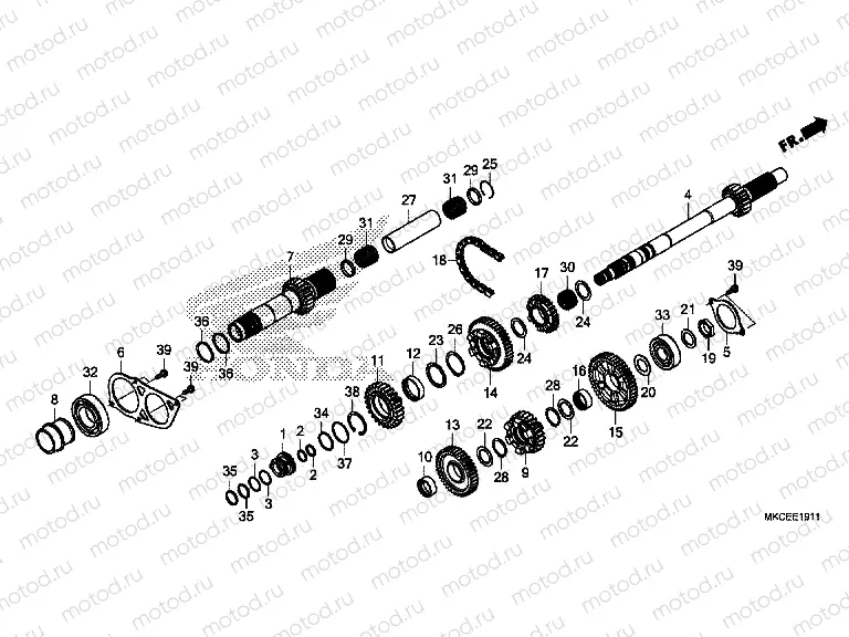 E-19-11 TRANSMISSION (MAINSHAFT) (DCT)