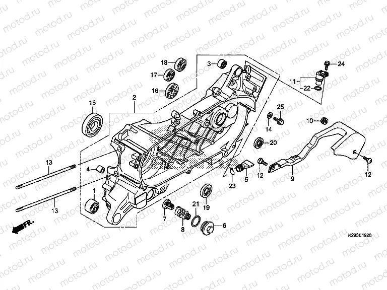 E-19-20 LEFT CRANKSHAFT