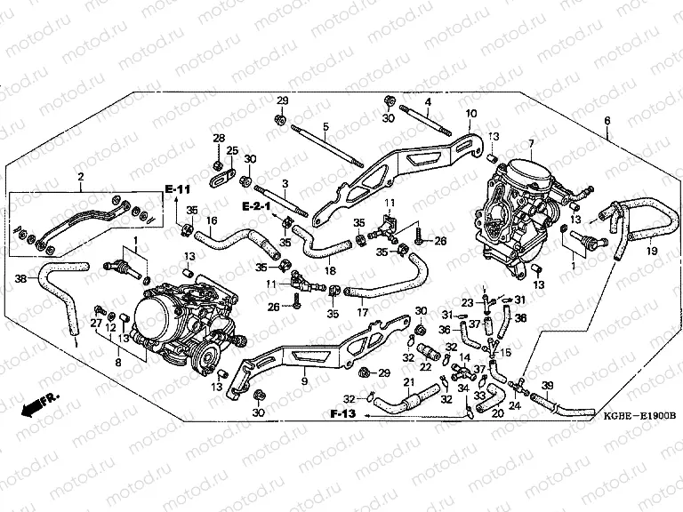 E-19 CARBURETOR (ED.) (VT125C1 / 3) (VT125C21)