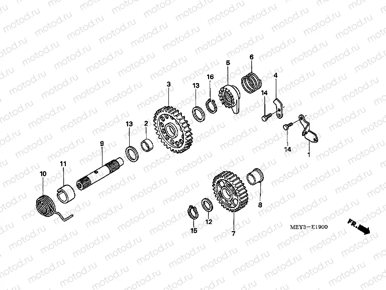 E-19 DRIVE SHAFT AXLE