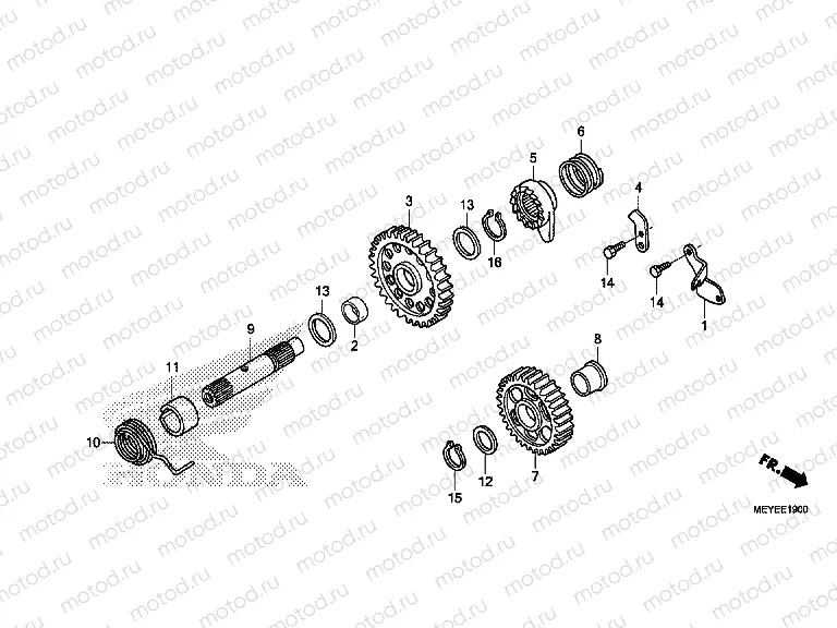 E-19 DRIVE SHAFT AXLE