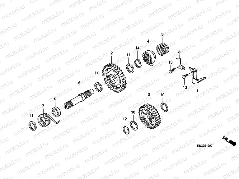 E-19 DRIVE SHAFT AXLE