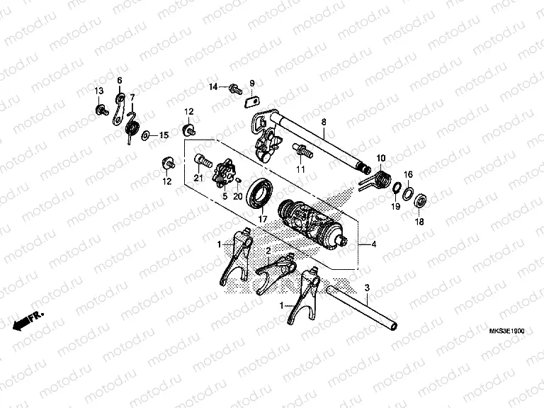 E-19 GEARSHIFT DRUM