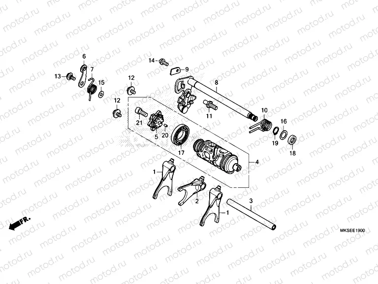 E-19 GEARSHIFT DRUM