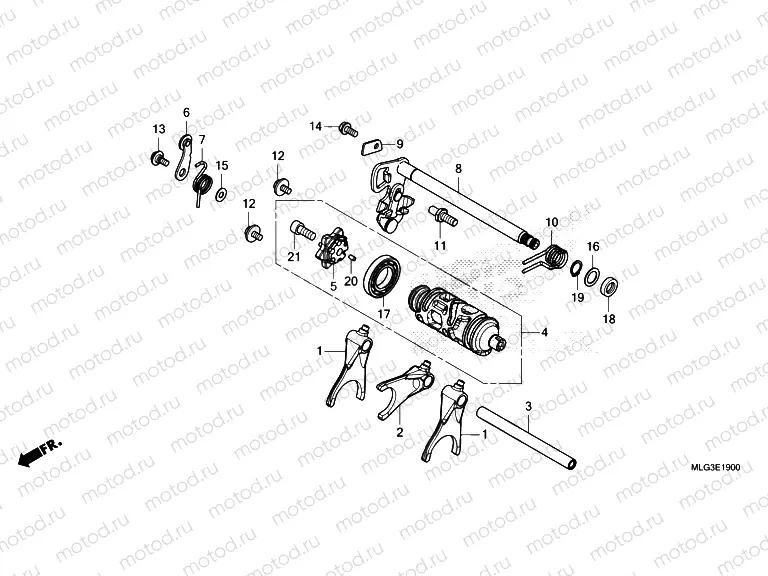 E-19 GEARSHIFT DRUM