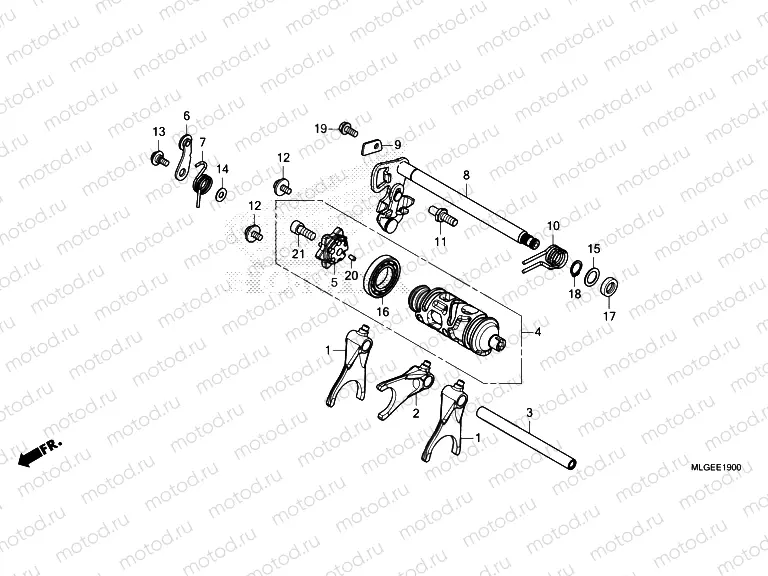 E-19 GEARSHIFT DRUM