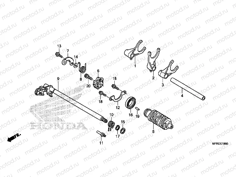 E-19 GEARSHIFT DRUM