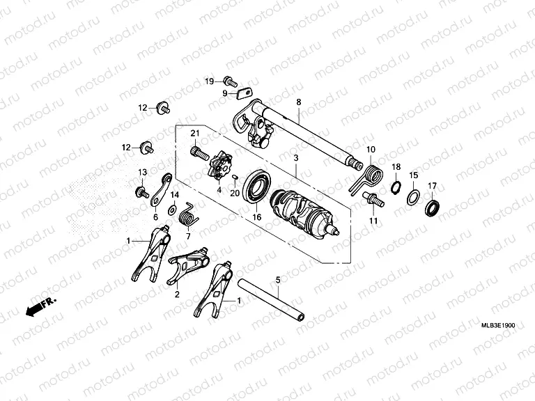 E-19 GEARSHIFT DRUM