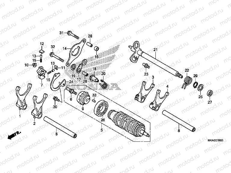 E-19 GEARSHIFT DRUM