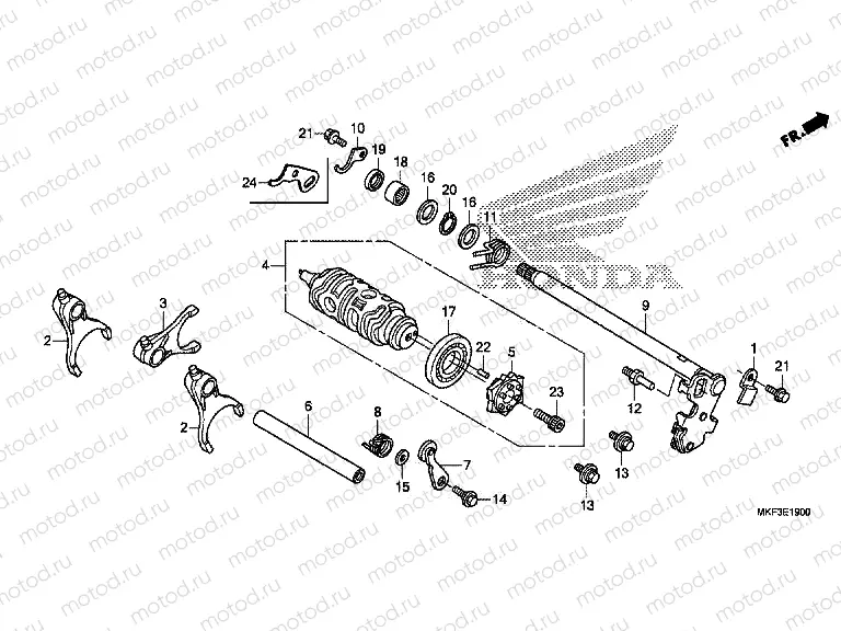 E-19 GEARSHIFT DRUM