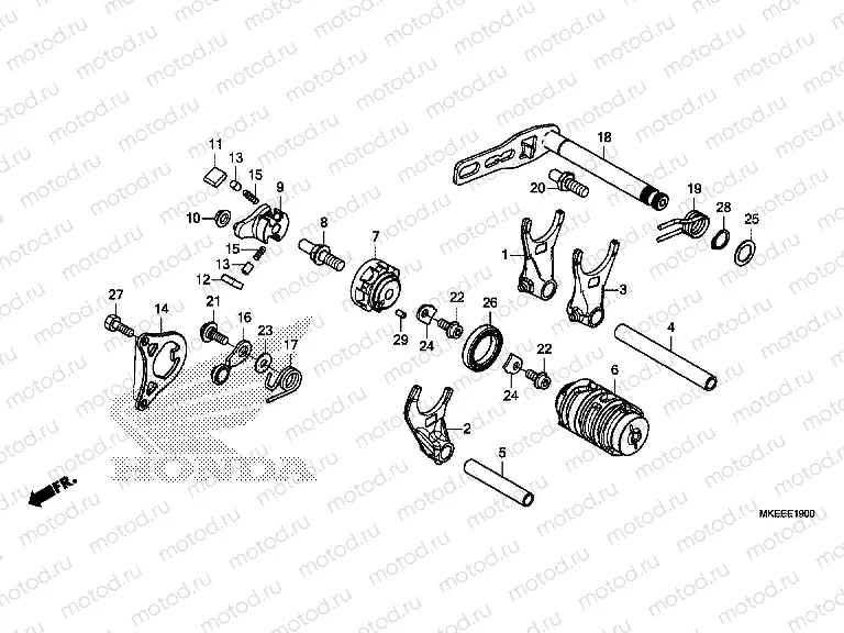 E-19 GEARSHIFT DRUM