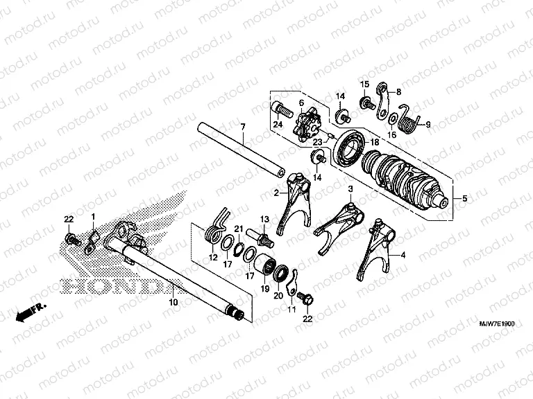 E-19 GEARSHIFT DRUM