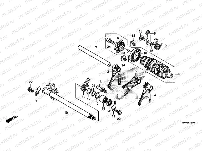 E-19 GEARSHIFT DRUM