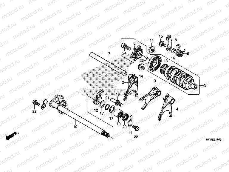 E-19 GEARSHIFT DRUM