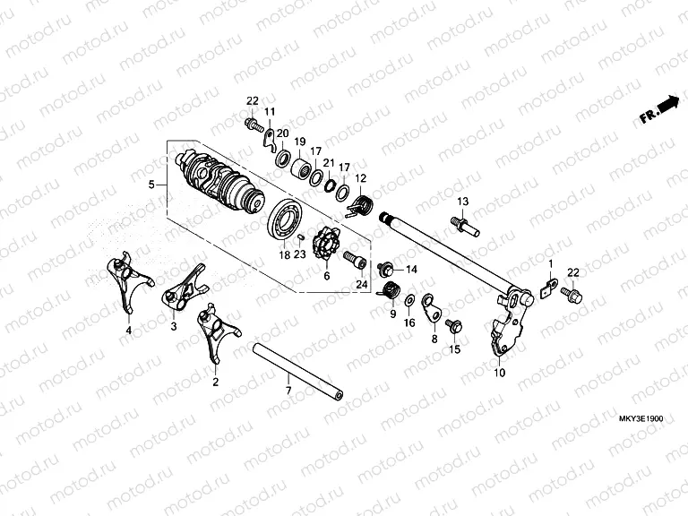 E-19 GEARSHIFT DRUM