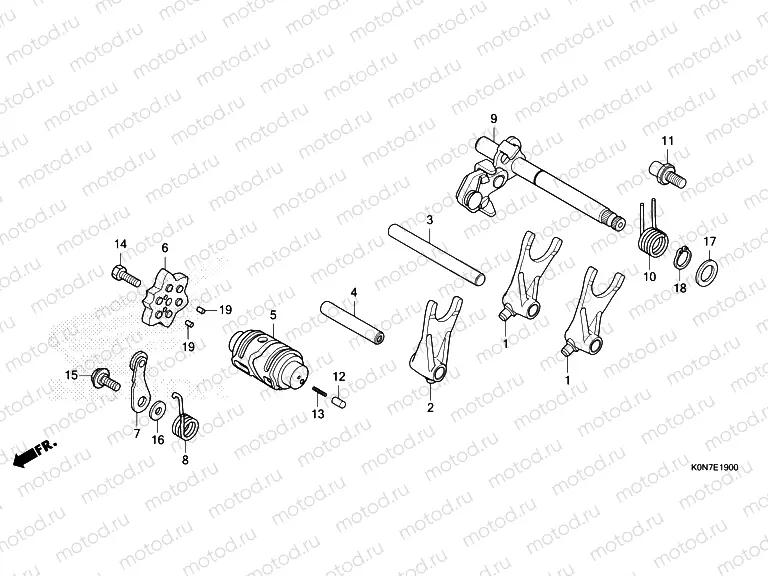 E-19 GEARSHIFT DRUM