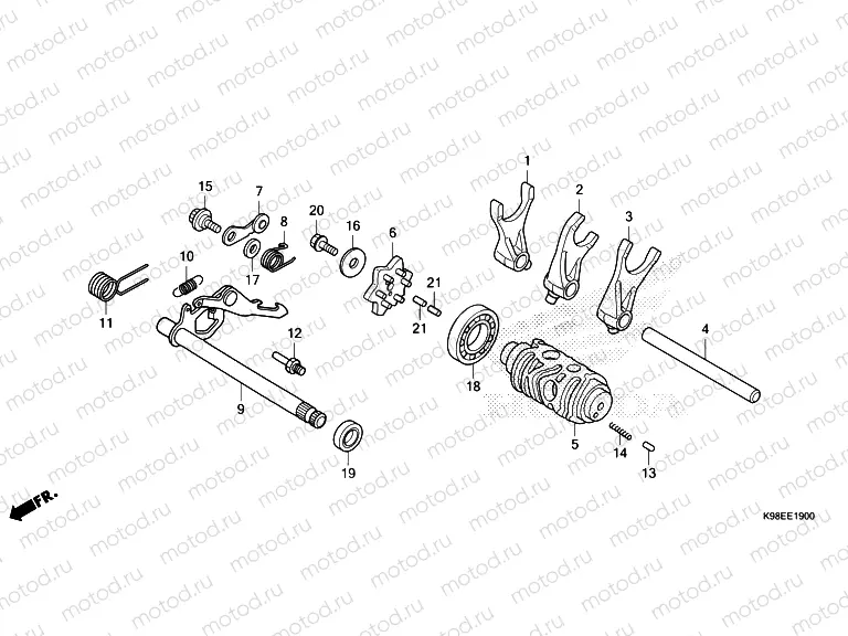 E-19 GEARSHIFT DRUM