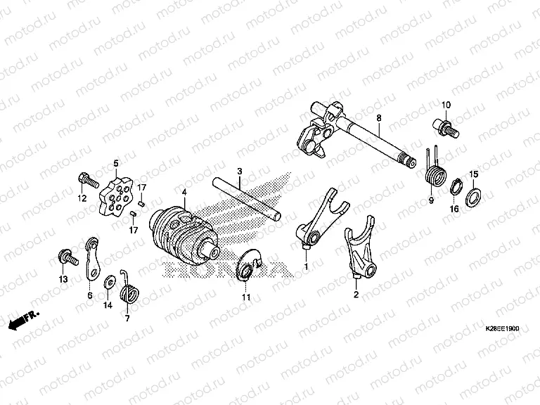 E-19 GEARSHIFT DRUM