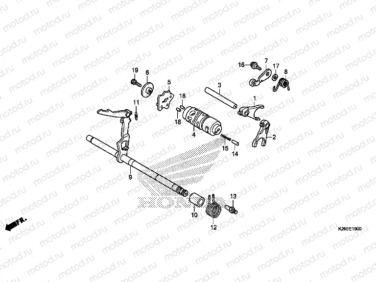 E-19 GEARSHIFT DRUM