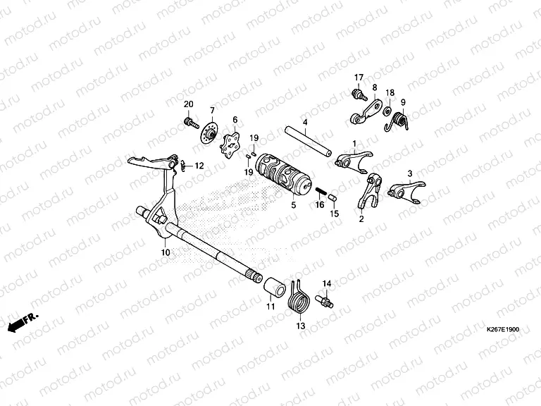 E-19 GEARSHIFT DRUM