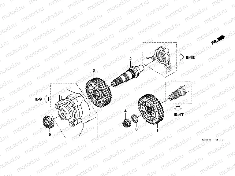 E-19 MAIN GEAR