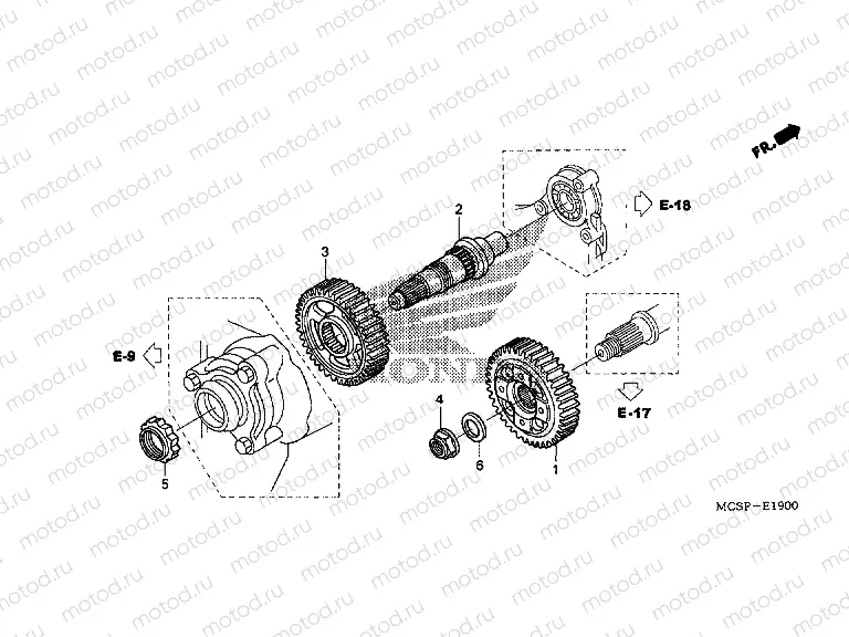 E-19 MAIN GEAR