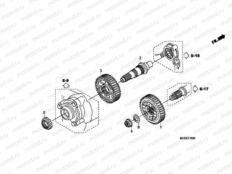 E-19 MAIN GEAR