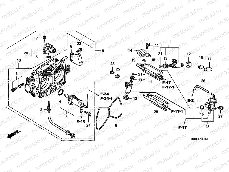 E-19 THROTTLE HOUSING