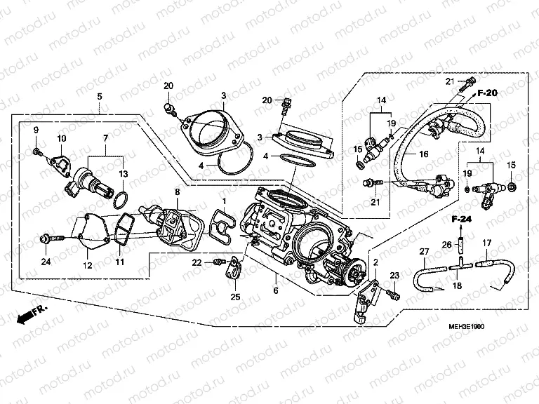 E-19 THROTTLE HOUSING