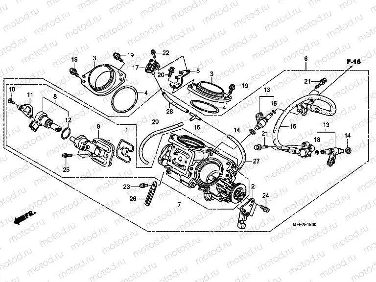 E-19 THROTTLE HOUSING