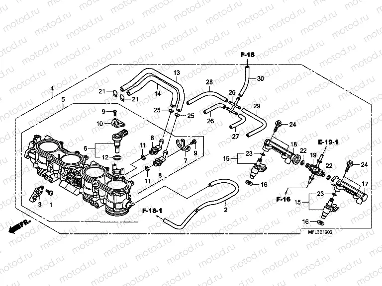 E-19 THROTTLE HOUSING