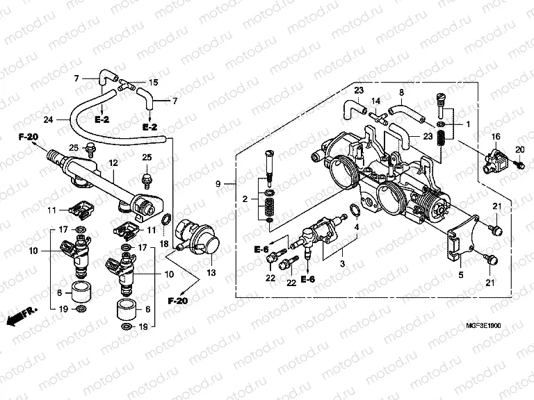 E-19 THROTTLE HOUSING