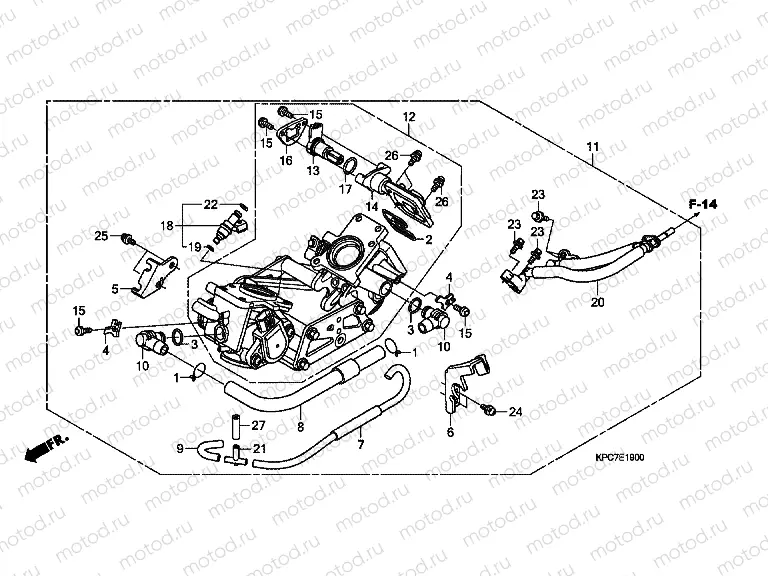 E-19 THROTTLE HOUSING