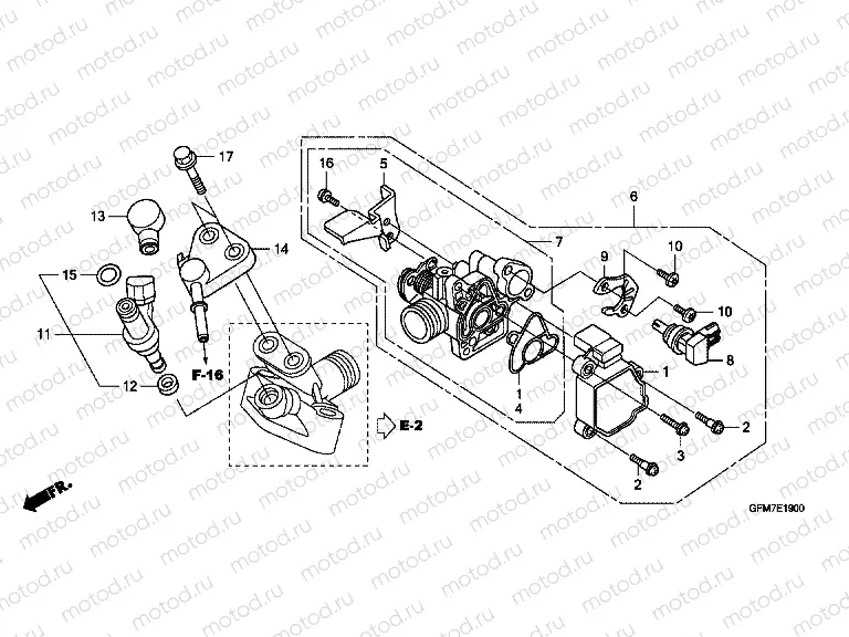 E-19 THROTTLE HOUSING