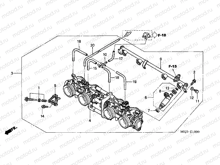 E-19 THROTTLE HOUSING (ED.)