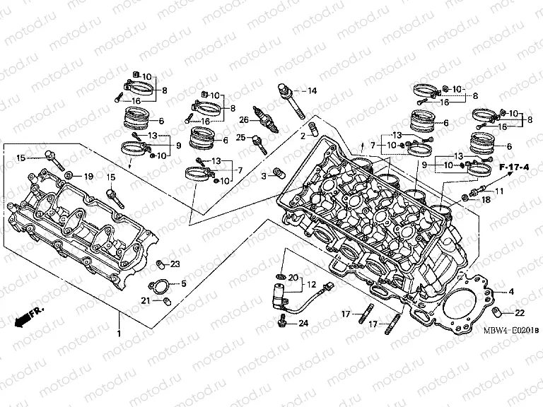 E-2-1 CYLINDER HEAD (01 -06)