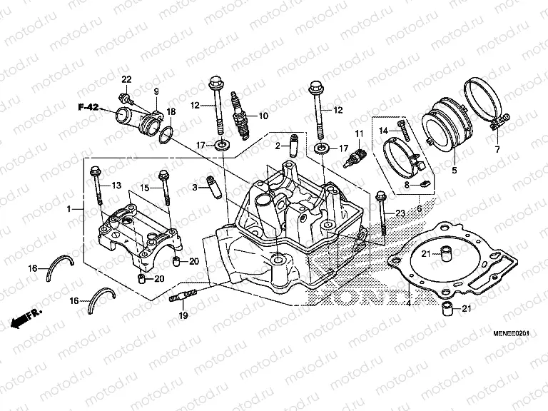 E-2-1 CYLINDER HEAD (F)