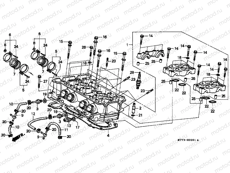 E-2-1 CYLINDER HEAD (REAR)