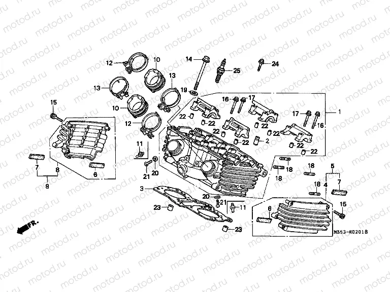 E-2-1 CYLINDER HEAD (REAR)