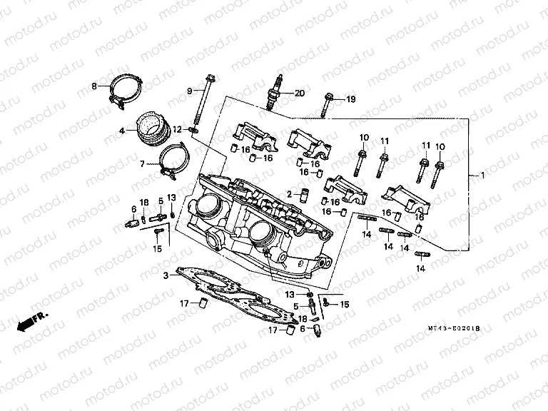 E-2-1 CYLINDER HEAD (REAR)