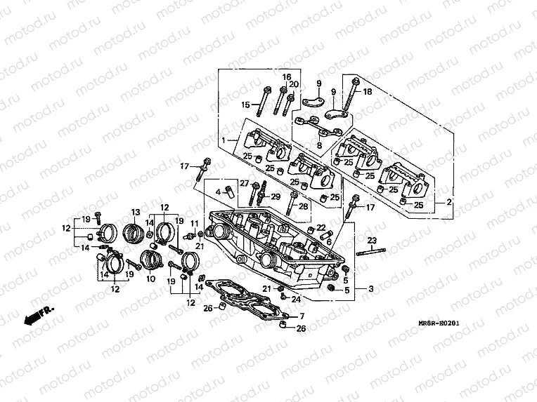 E-2-1 REAR CYLINDER HEAD